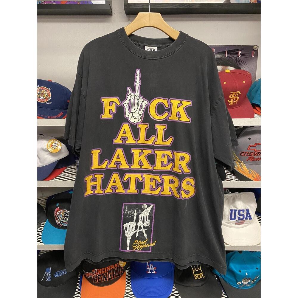 Los Angeles Lakers F Laker Haters Sz 2Xl Black T Shirt